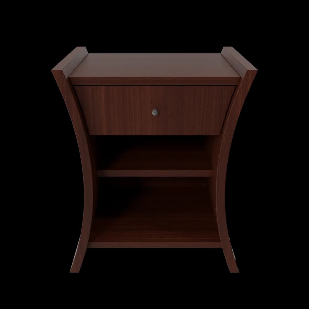 Bedside Table African Cherry thumbnail 1
