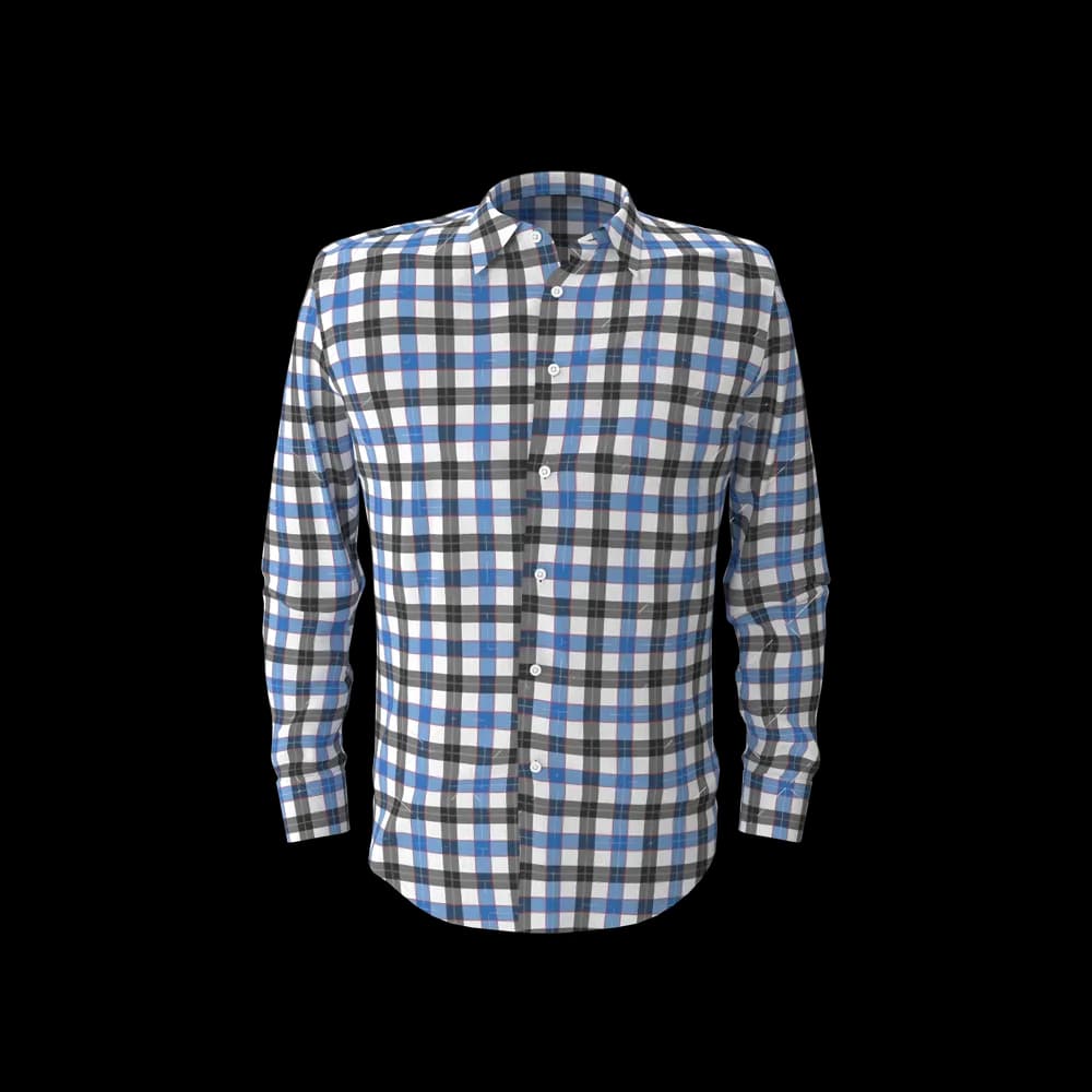 Blue & Black Check Shirt thumbnail 1