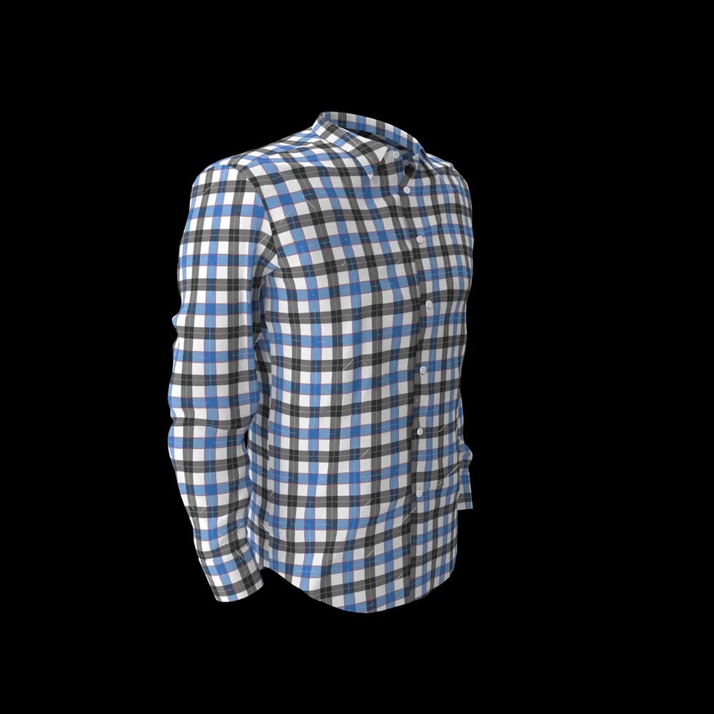 Blue & Black Check Shirt thumbnail 4