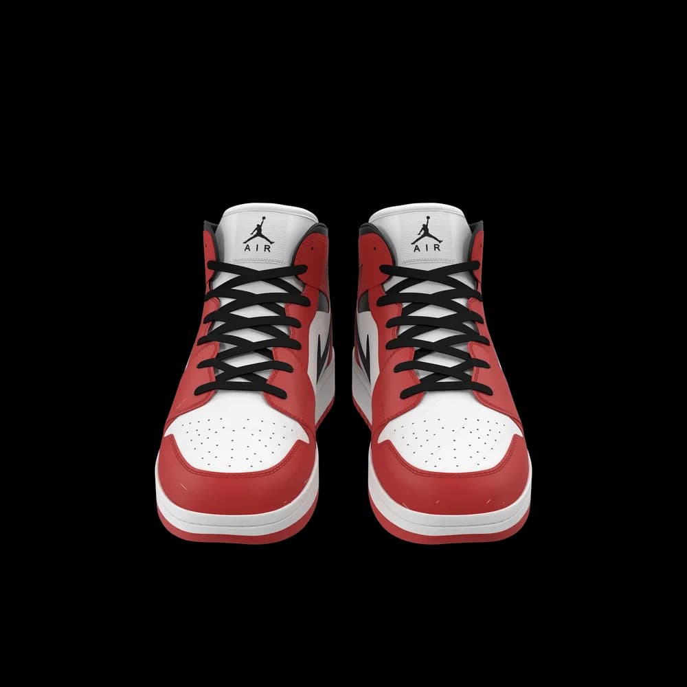Nike Air Jordan 1 Red And Black thumbnail 1