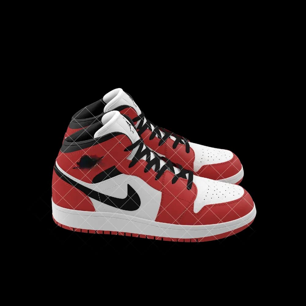 Nike Air Jordan 1 Red And Black thumbnail 4