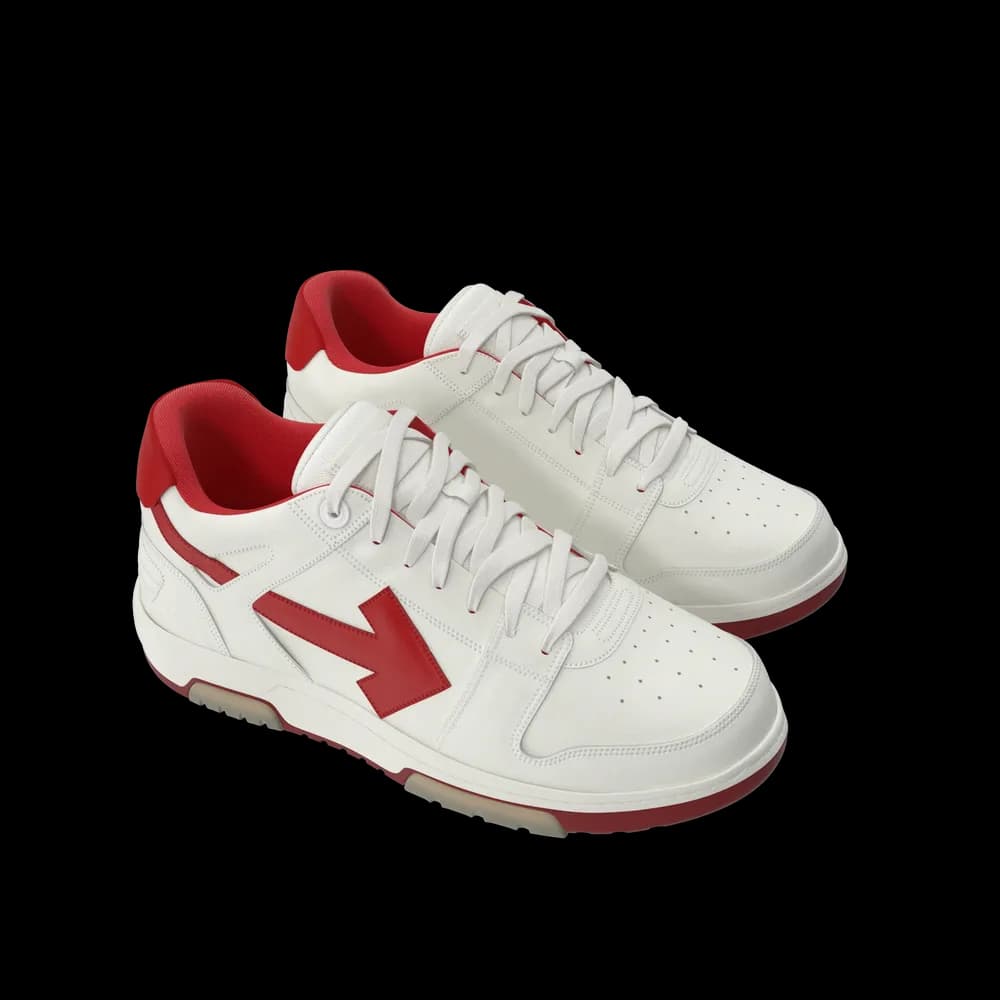 Sports Sneakers Off White & Red thumbnail 2