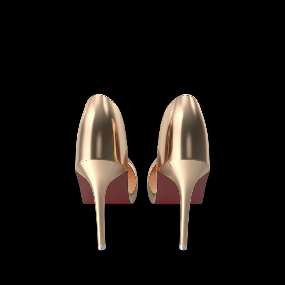 Golden Shoes Woman thumbnail 3