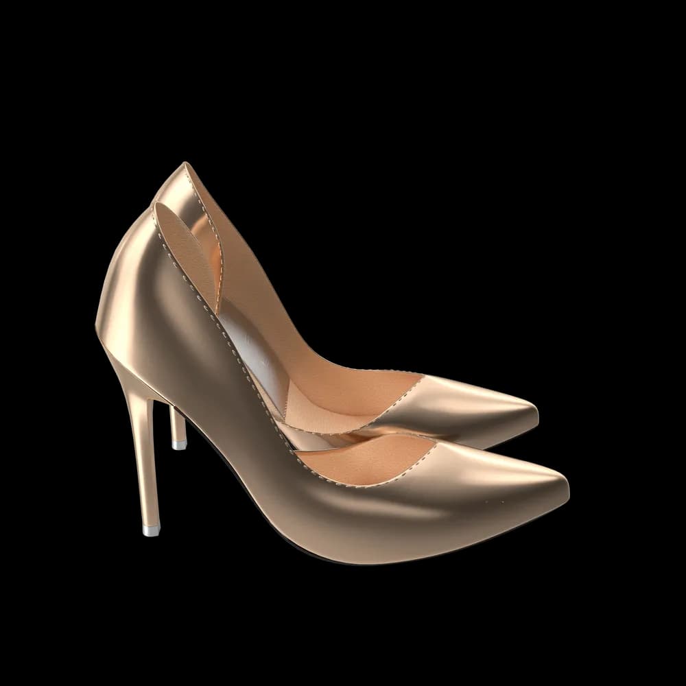 Golden Shoes Woman thumbnail 4